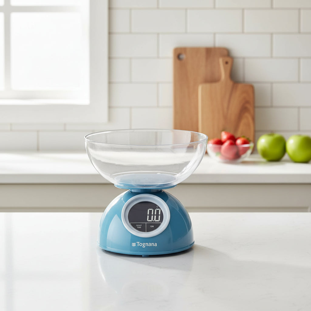 Tognana - Iridea Bilancia da Cucina Digitale 5 kg Carta Da Zucchero