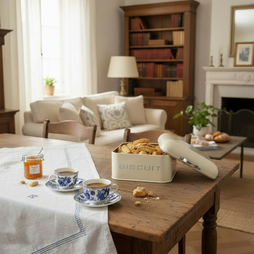 Evviva - Biscottiera Avorio