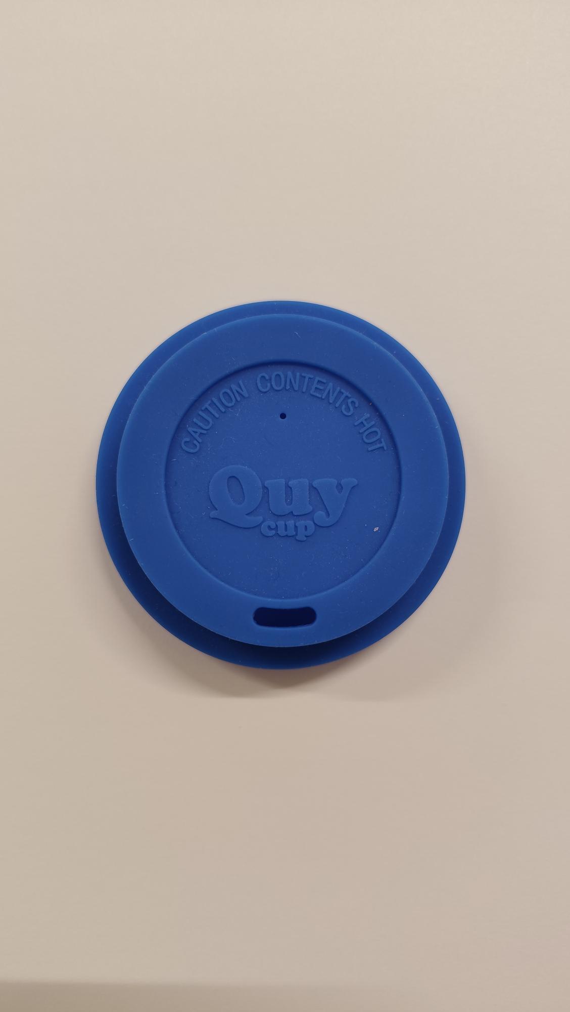 Quy Cup - Tappo in silicone Blu per tazzina da 90 ml