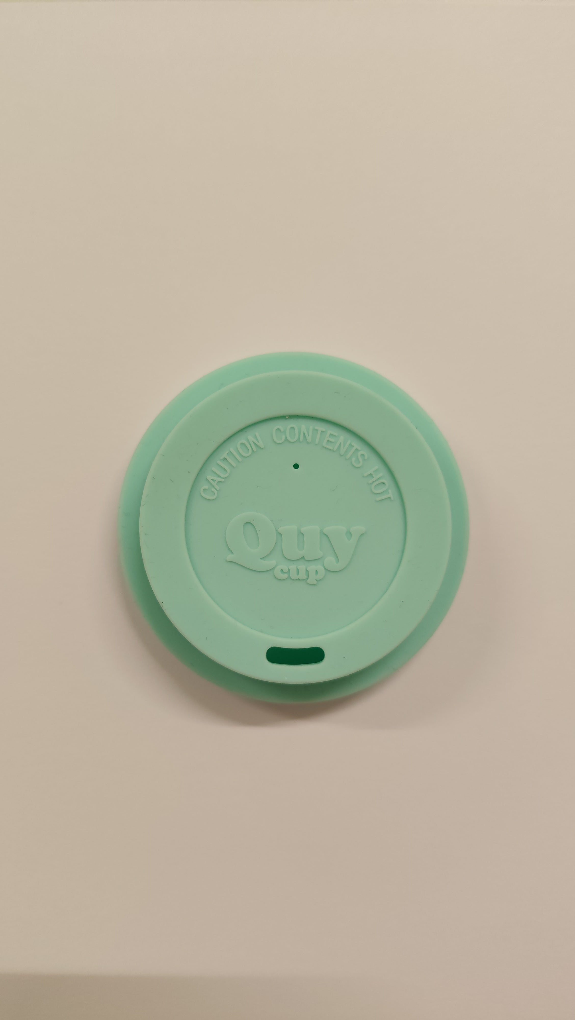 Quy Cup - Tappo in silicone Celeste per tazzina da 90 ml