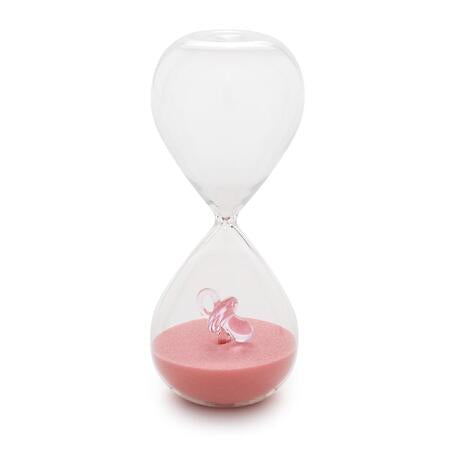 Henriette - Clessidra con Sabbia e Ciuccio Rosa