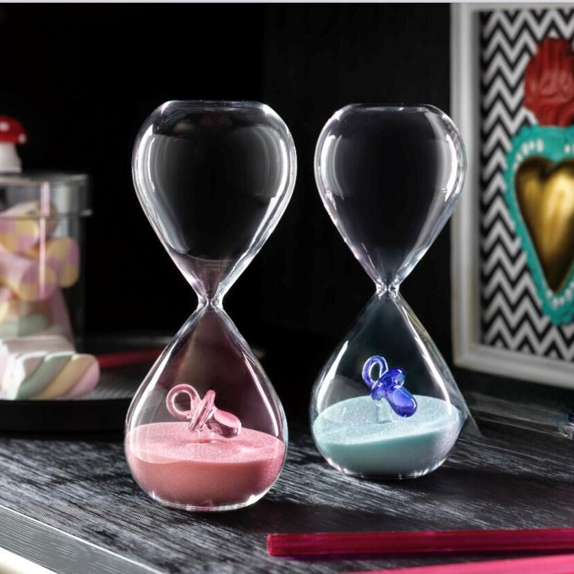 Henriette - Clessidra con Sabbia e Ciuccio Rosa