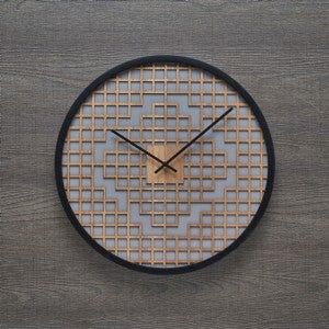 Henriette - Orologio da Parete Grigio/Nero D17352