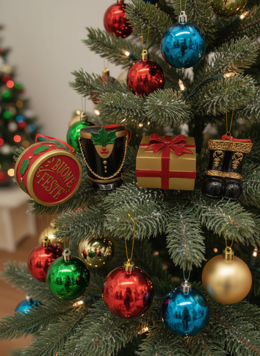 Henriette - Set 4 Decorazioni Albero di Natale - D18082