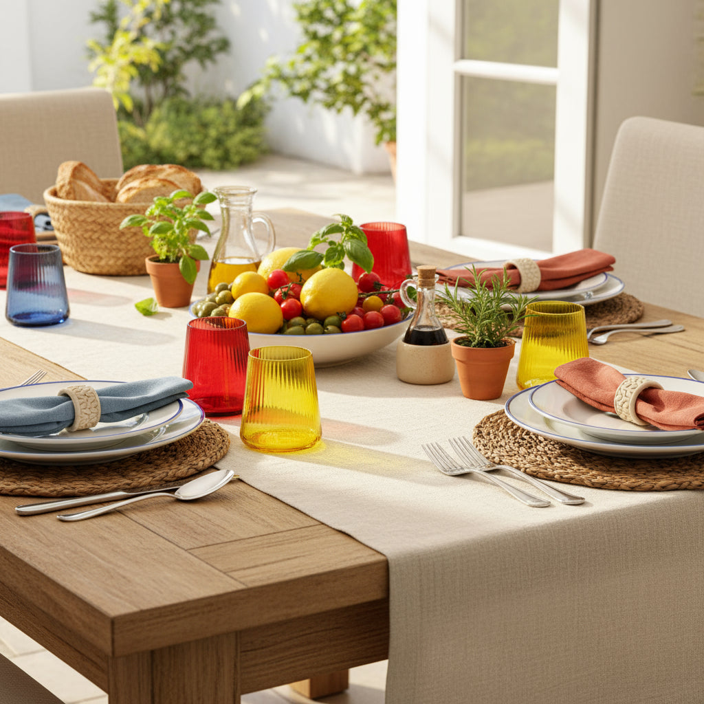 Evviva - Set 6 Bicchieri Multicolor in Vetro