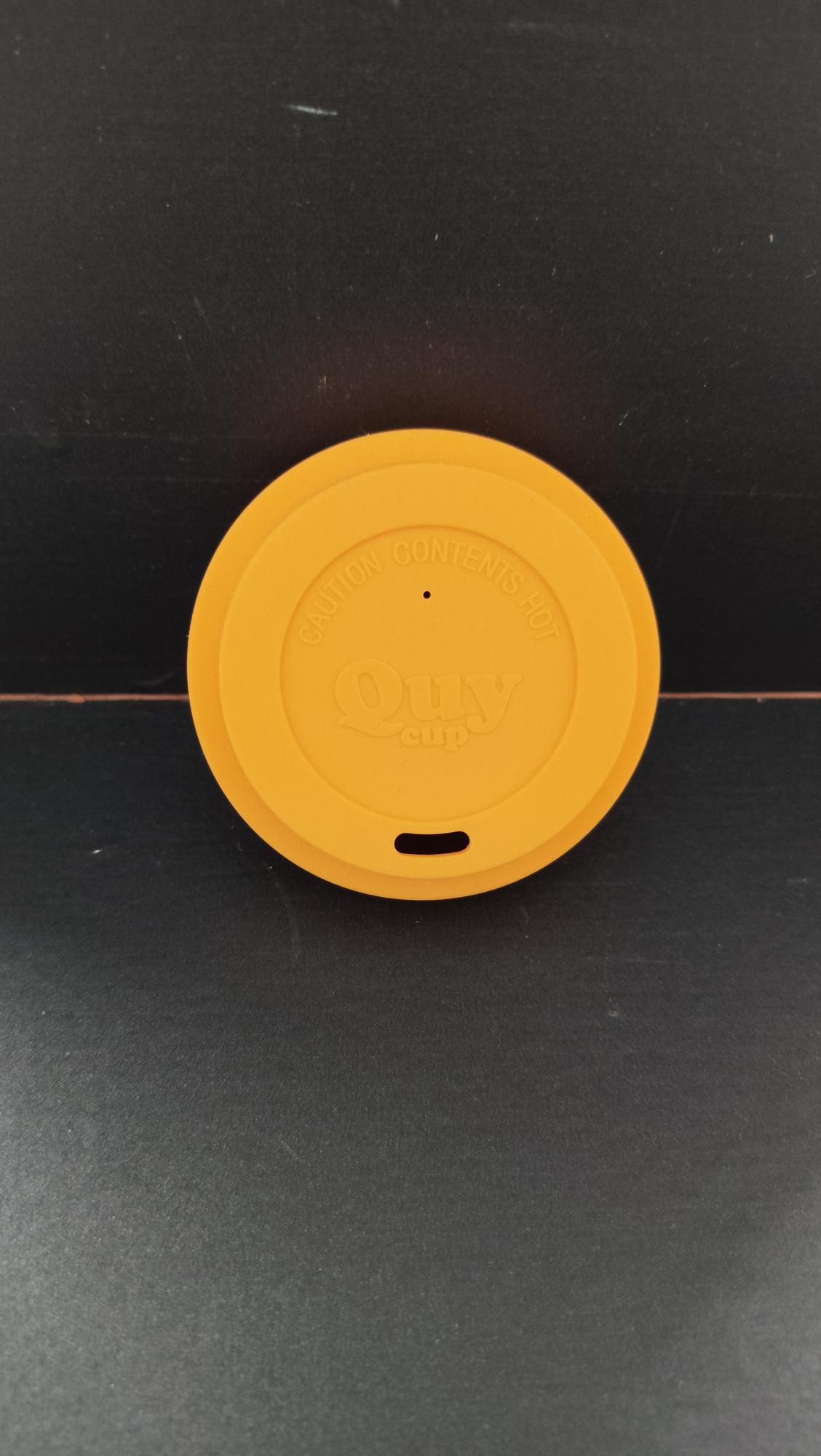 Quy Cup - Tappo in silicone Giallo per tazzina da 90 ml