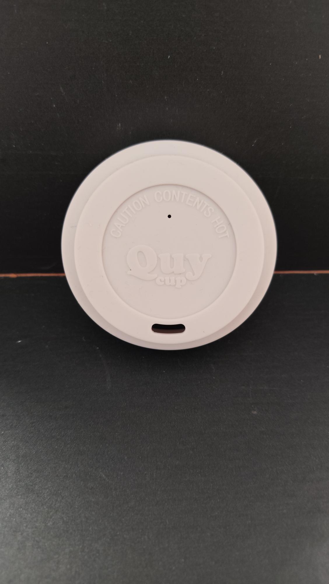 Quy Cup - Tappo in silicone Grigio Chiaro per tazzina da 90 ml