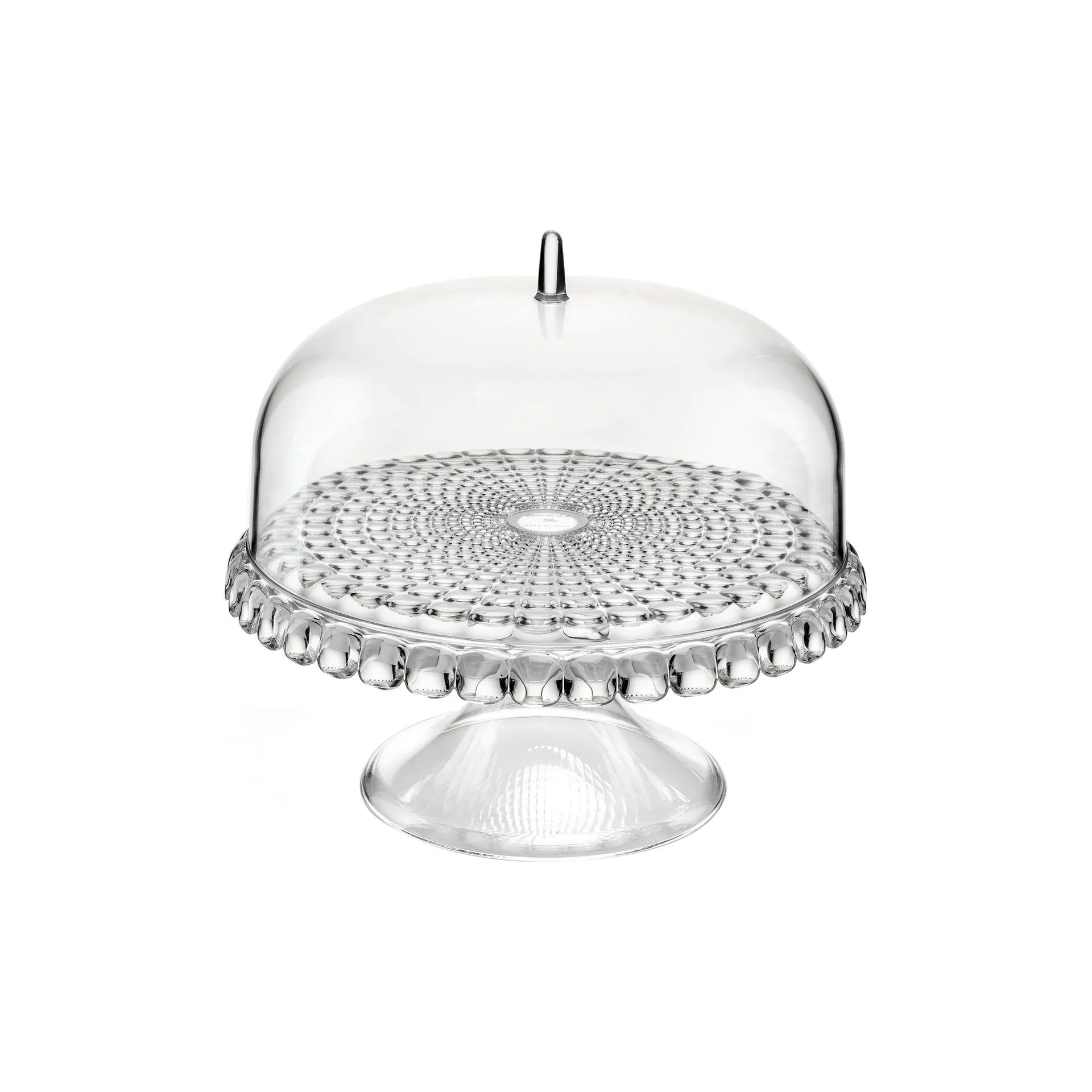 Guzzini - Tiffany, Alzata Torte con Campana - Trasparente, Ø 36 x h28 cm - 19940000