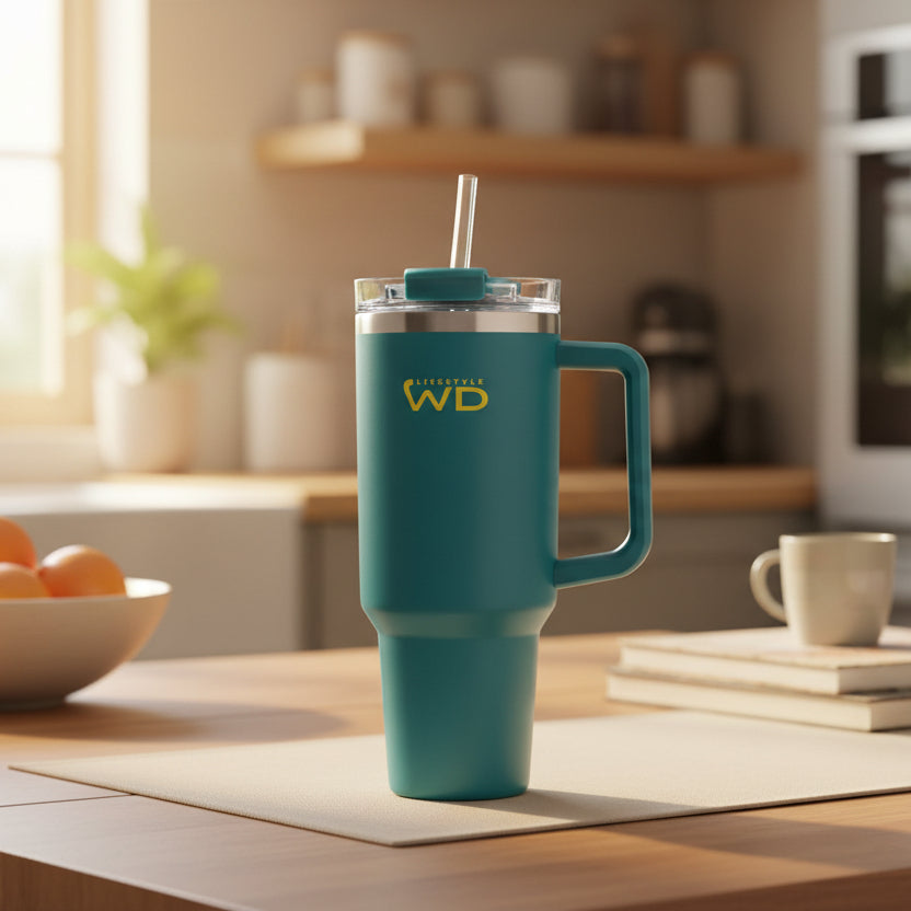 WD Lifestyle - Mug Gigante in Acciaio Inox Petrolio