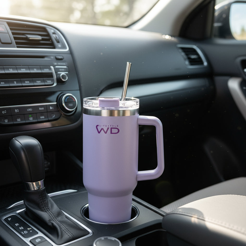 WD Lifestyle - Mug Gigante in Acciaio Inox Lilla