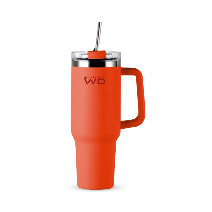 WD Lifestyle - Mug Gigante in Acciaio Inox Arancione