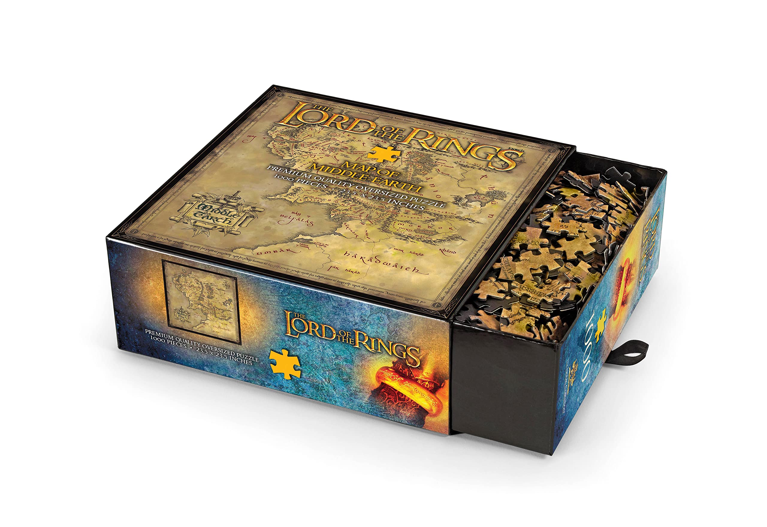The Noble Collection - The Lord Of The Rings Mappa della Terra Di Mezzo Puzzle 1000 Pz