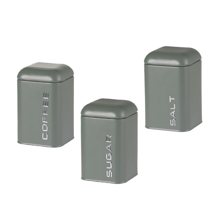 Evviva - Set 3 Barattoli Ermetici Verde