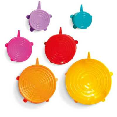 WD Lifestyle - 6 Coperchi Salvafreschezza in Silicone