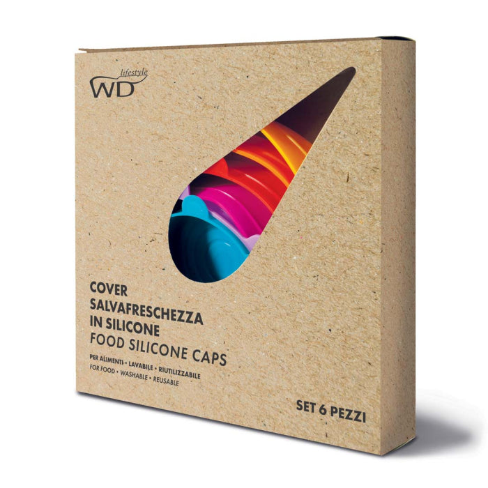 WD Lifestyle - 6 Coperchi Salvafreschezza in Silicone
