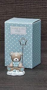 Henriette - Segnaposto Orsacchiotto Azzurro - D17376