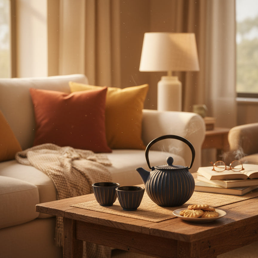 WD Lifestyle - Set Teiera In Ghisa Con Filtro e 4 Bicchierini - WD432