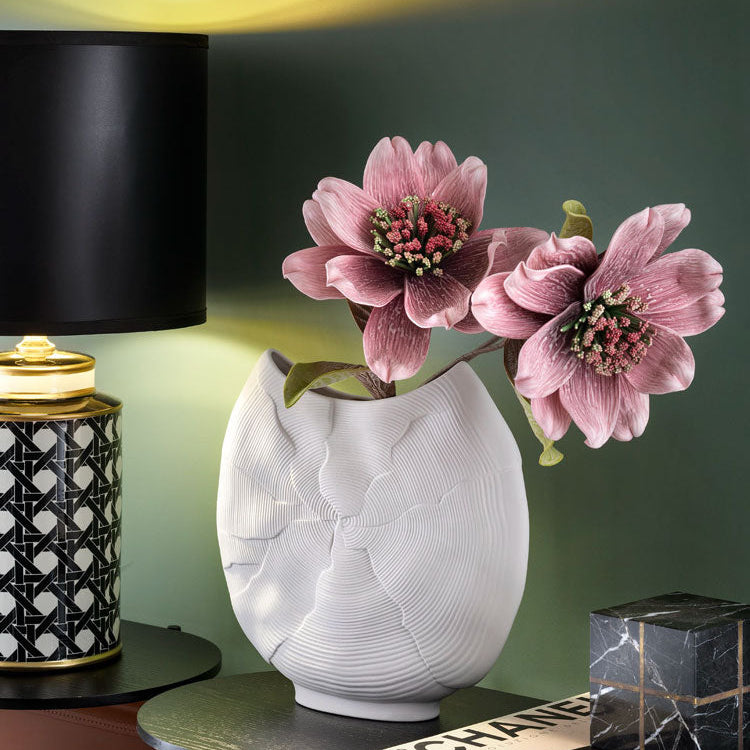 Henriette - Vaso Increspato Bianco - D18761