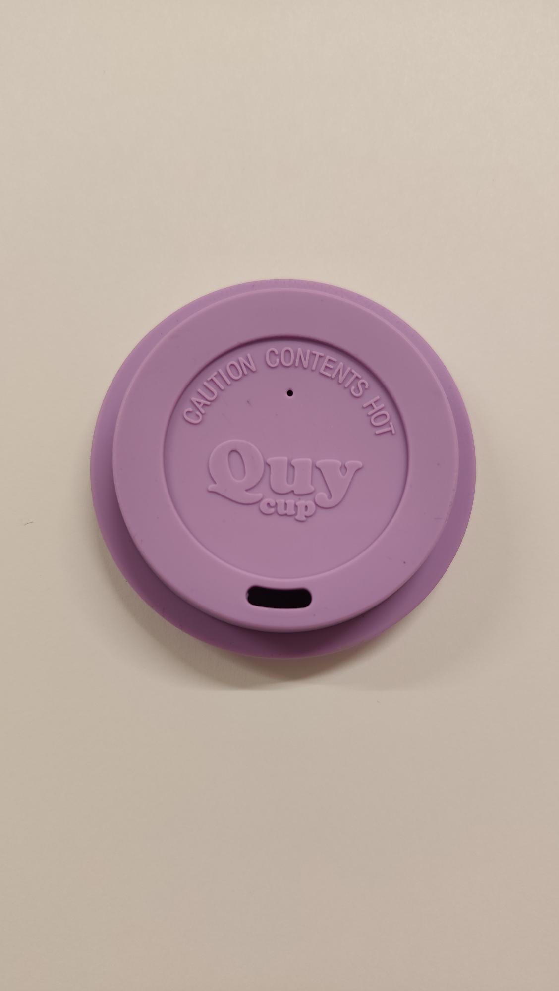 Quy Cup - Tappo in silicone Violetto per tazzina da 90 ml