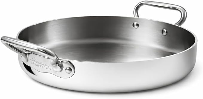 Agnelli - Tegame Alu-inox 3ply Lucido 2 Maniglie inox ALUM11032