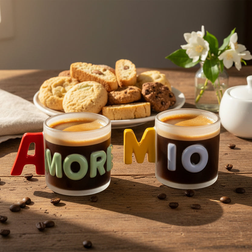 WD Lifestyle - Set 2 Tazzine Caffè con Scritta Amore Mio WD898AMO