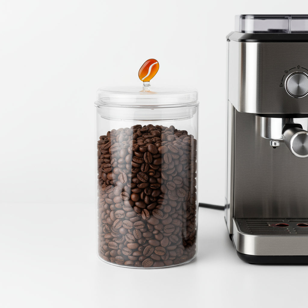 WD Lifestyle - Barattolo per Caffè con Coperchio Decorativo