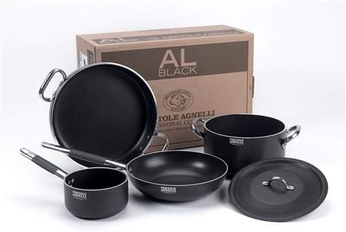 Agnelli - Batteria di pentole ALSASETALBLACK4IND