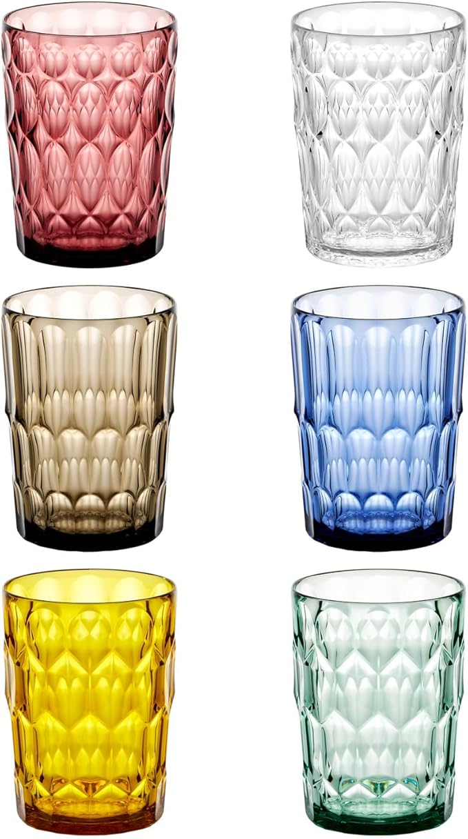 Guzzini - Vanity Set 6 Bicchieri Alti Multicolor