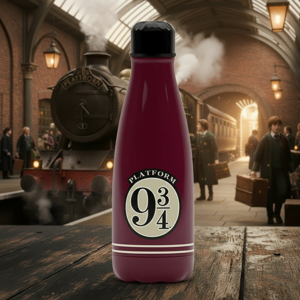 Cinereplicas - Harry Potter Binario 9 3/4 Thermos in acciaio inox
