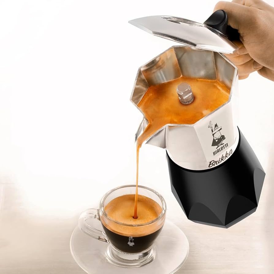 Bialetti - Brikka 2 Tazze con Foro sul Coperchio