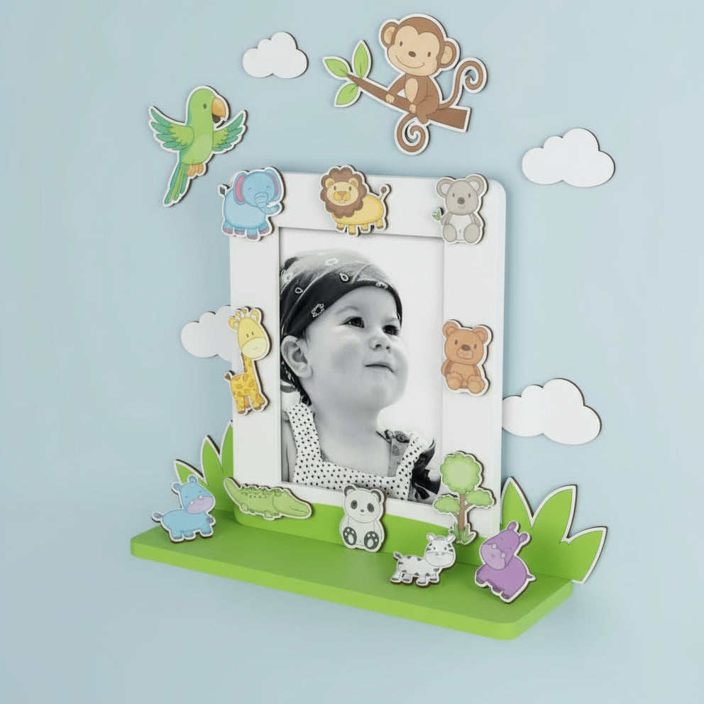Mascagni - Portaritratti in Mdf Laccato Con 10 Stickers