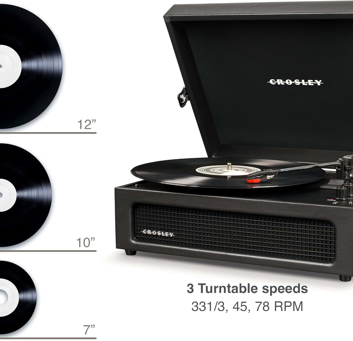 Crosley - Giradischi Voyager Nero