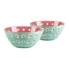 Guzzini - Murrine Set 2 Ciotoline Verde/Bianco/Malva