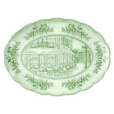 Guzzini - Josephine Vassoio Ovale grande Verde Polvere