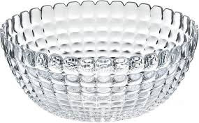 Guzzini - Tiffany, Contenitore in Plastica Riciclata, Ciotola L - Trasparente, Ø 25 x h11 cm | 3000 cc - 21382500