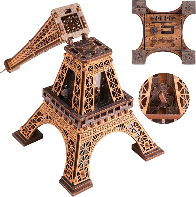 Wooden City - Escape Puzzle Box Eiffel Tower