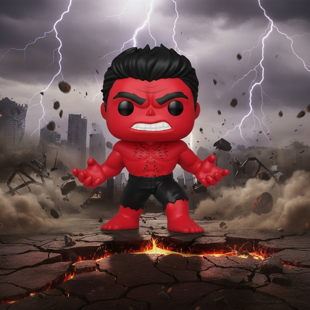 Funko Pop! -  Marvel Super Captain America Brave New World Red Hulk #1366