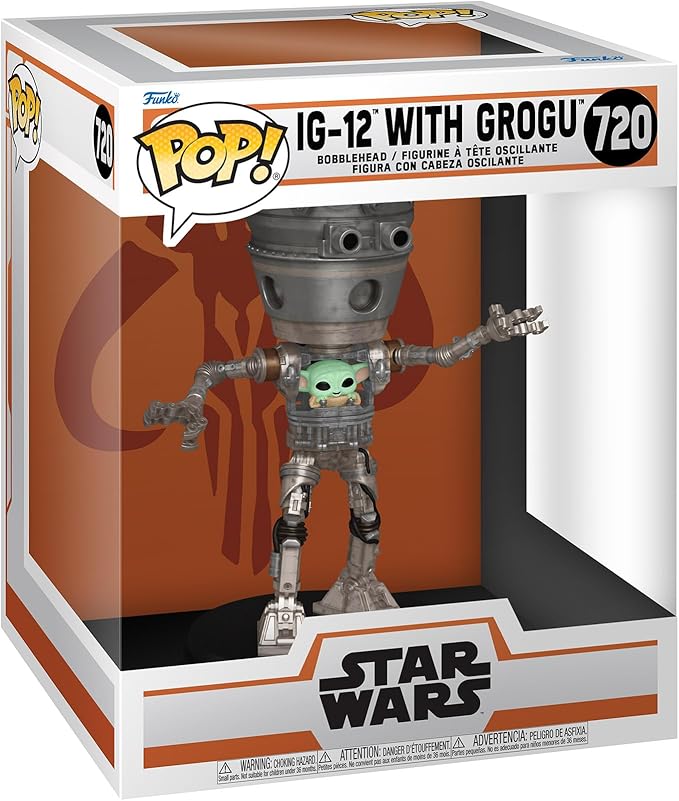 Funko Pop! - Star Wars Deluxe IG-12 With Grogu #720