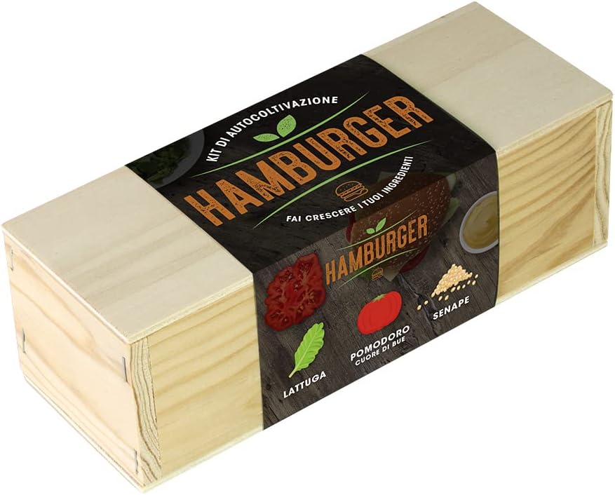 Resetea - Kit Coltivazione Hamburger Semi di Lattuga Pomodoro e Senape