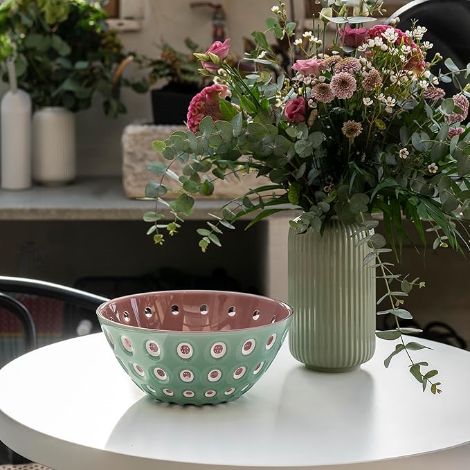 Guzzini - Murrine Contenitore 20 cm Verde/Bianco/Malva