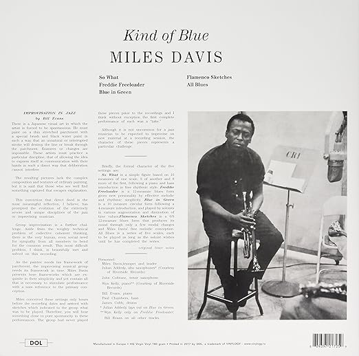 Miles Davis - Kind of Blue Lp