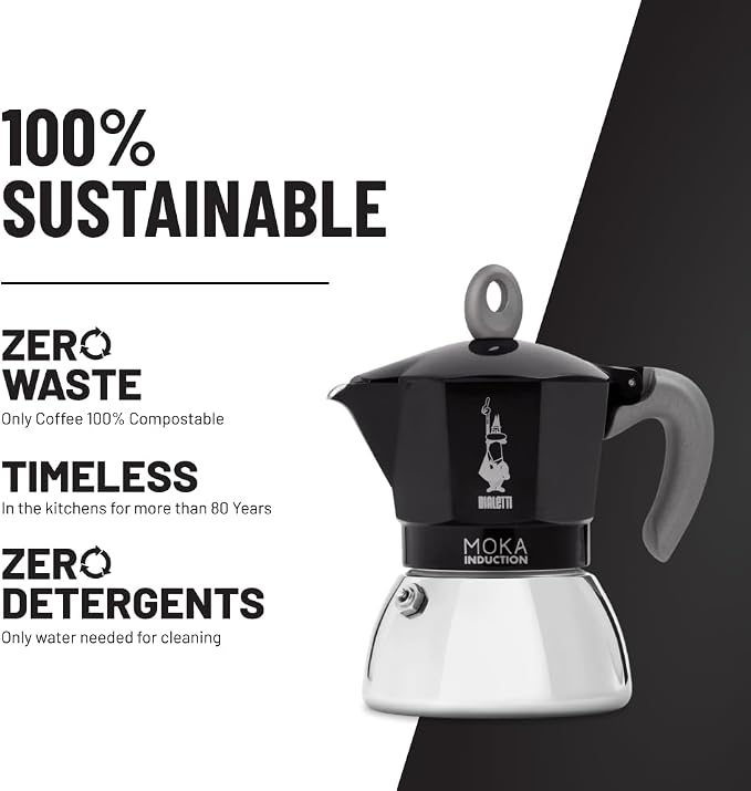 Promo Bialetti - Moka Induzione 2 Tz + Set 2 Tazzine