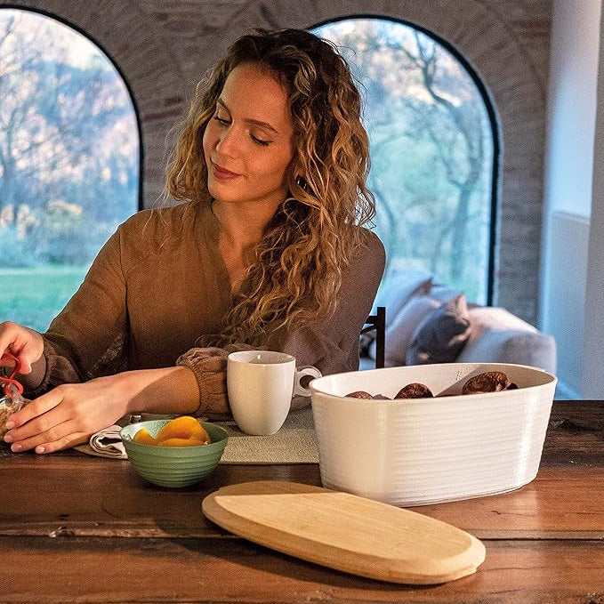 Guzzini - Tierra Contenitore Prodotti da Forno Bianco Latte