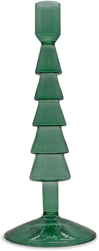 Wd Lifestyle - Portacandela in Vetro Borosilicato Verde