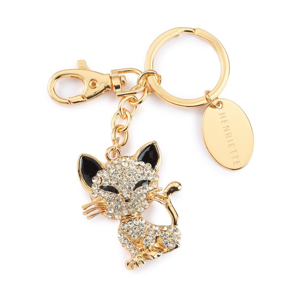 Henriette - Portachiavi Elegante con Gattino D18956
