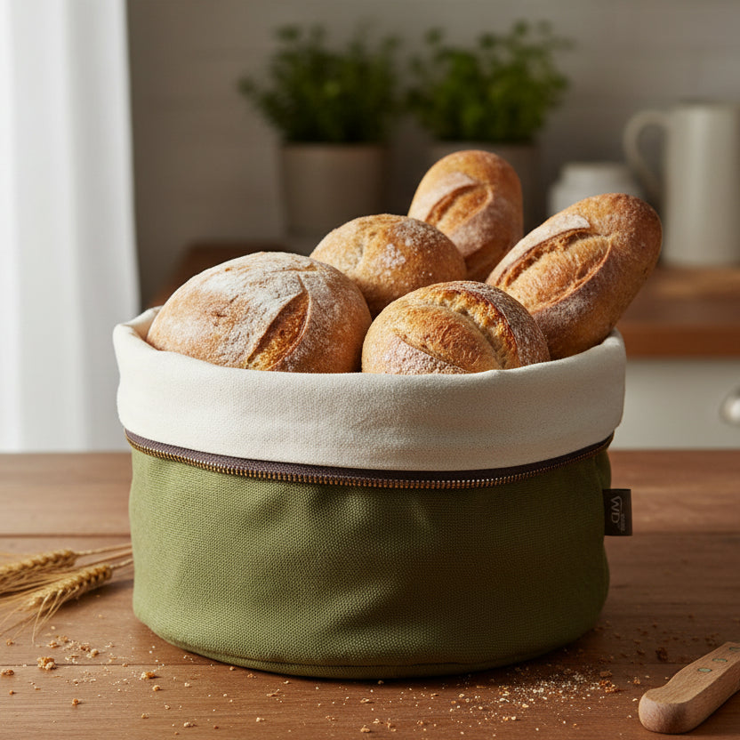 WD Lifestyle - Sacchetto per Pane Riscaldabile Verde