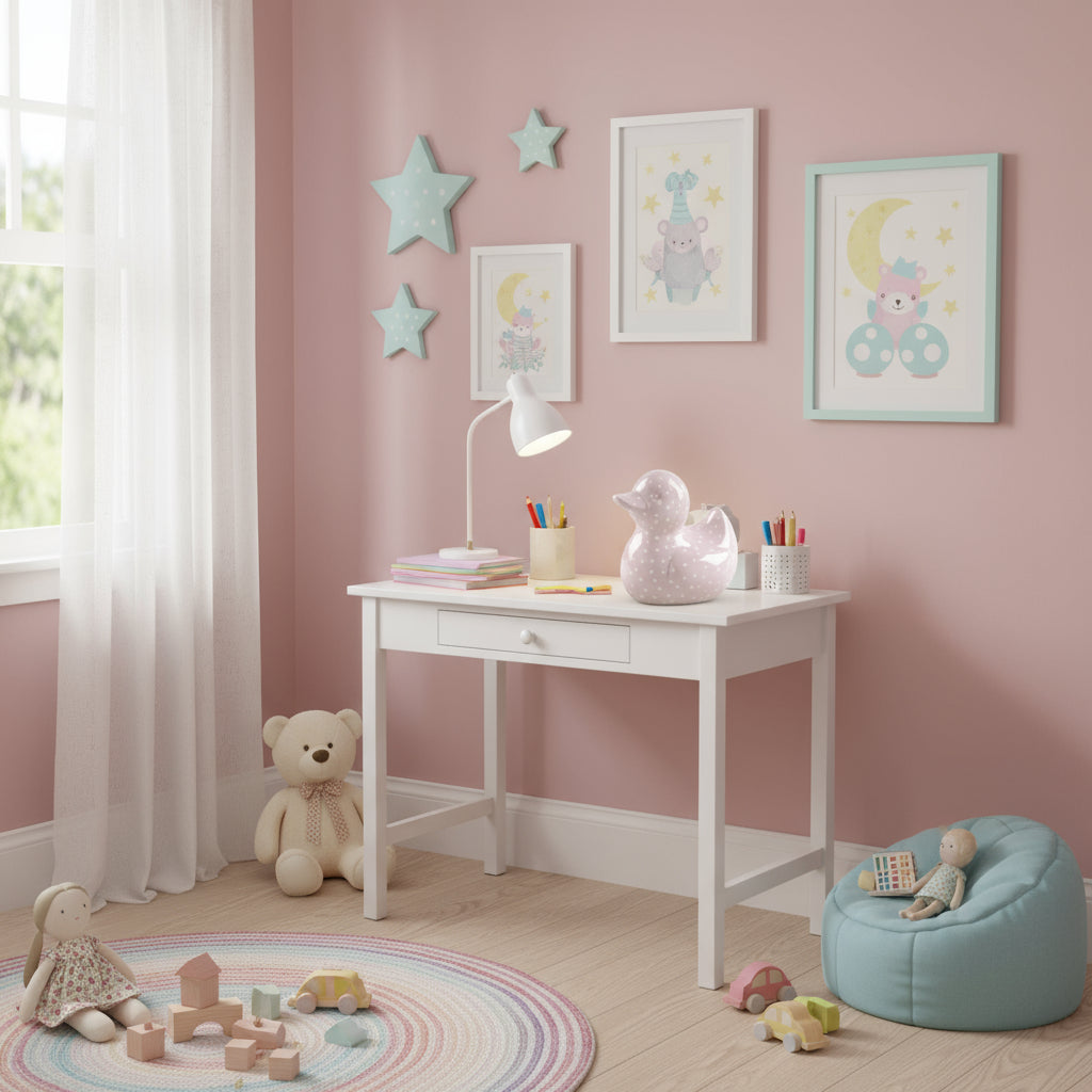 Mascagni - Salvadanaio Duck in Ceramica Colori Rosa Bianco