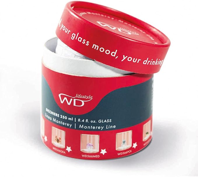 Wd Lifestyle - Bicchiere in Vetro Borosilicato Cappello WD566NAT