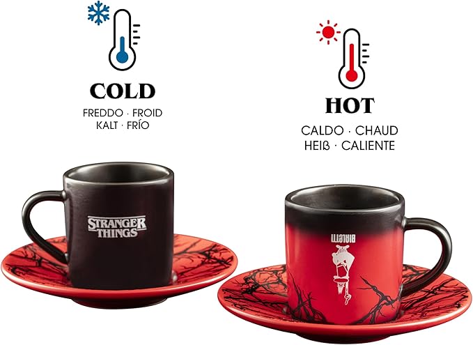 Bialetti - Stranger Things Set 2 Tazzine con Piattino