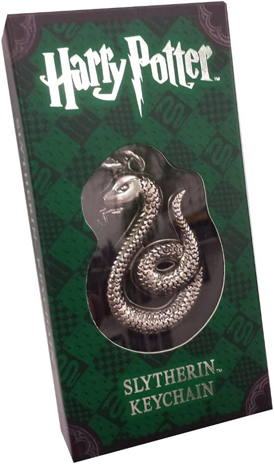 The Noble Collection - Harry Potter  Slytherin Portachiavi Argento